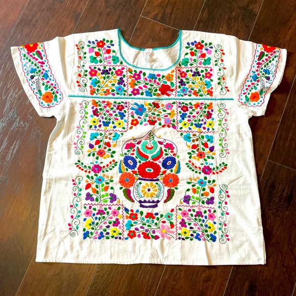 ❌SOLD❌XXL huipil blouse - Picture 1 of 2